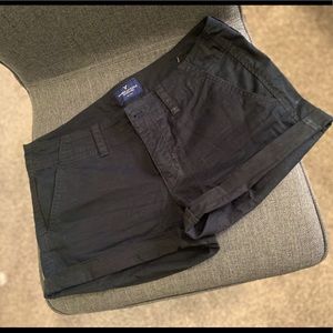 American Eagle Black Shortie Shorts